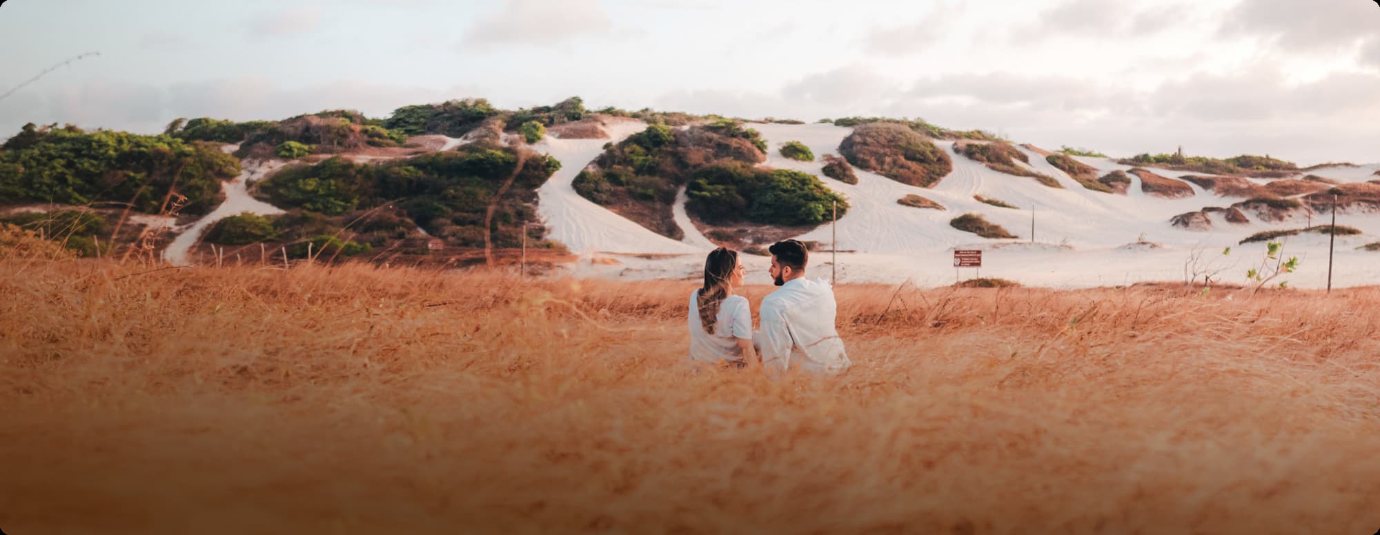 beautiful young couple organising their wedding